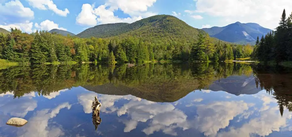 Panorama Ausblick auf die Adirondack Mountains 